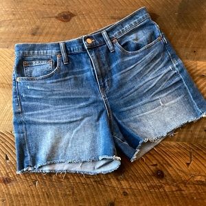 MADEWELL High-Rise Denim Shorts, size 30